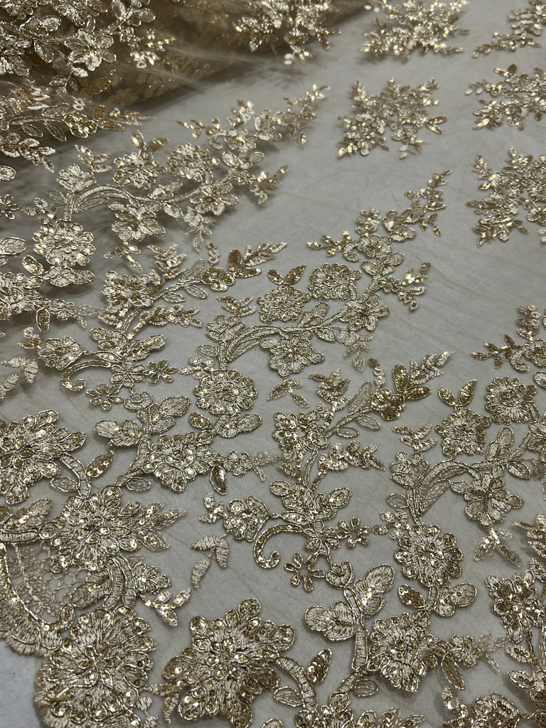 Tul Bordado Con Lentejuela "Sidney"