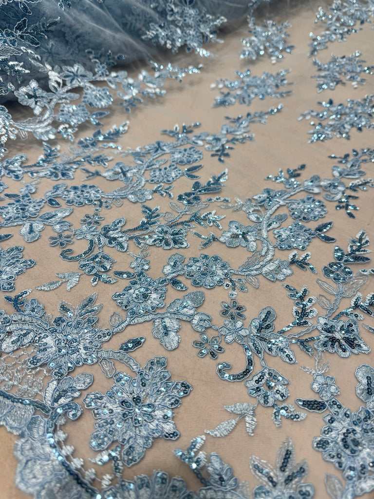 Tul Bordado Con Lentejuela "Sidney"