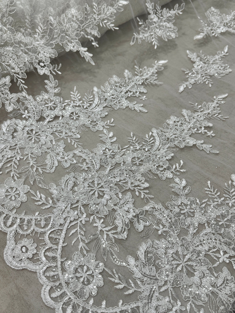 Tul Bordado Sin Pedreria "Idalia"