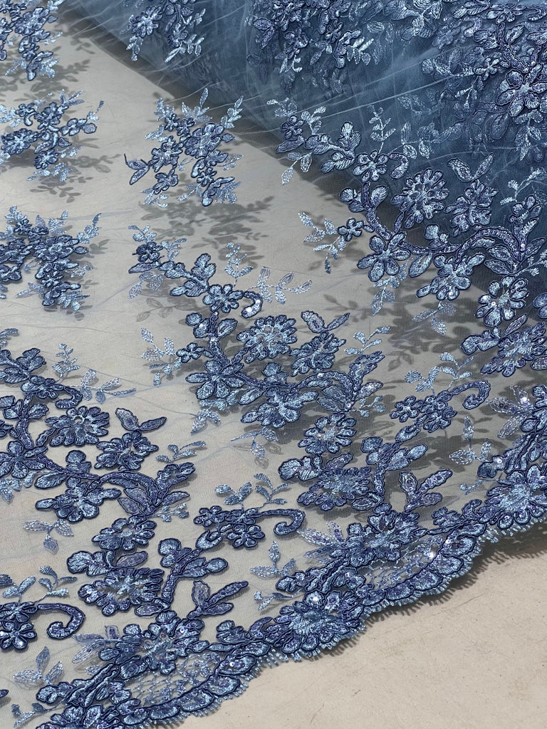 Tul Bordado Con Lentejuela "Isabela"