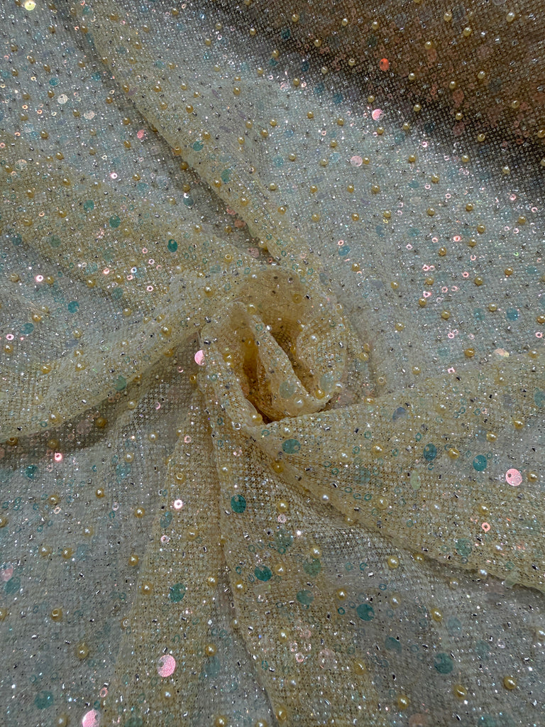 Tul Con Lentejuelas, Perlas y Glitter "Scarlett"