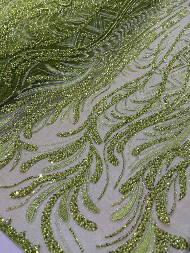 Tul Bordado Lentejuela Y Pedreria "Edith"