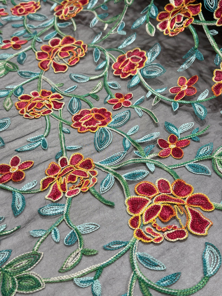 Tul Bordado Sin Pedreria "Ailany"