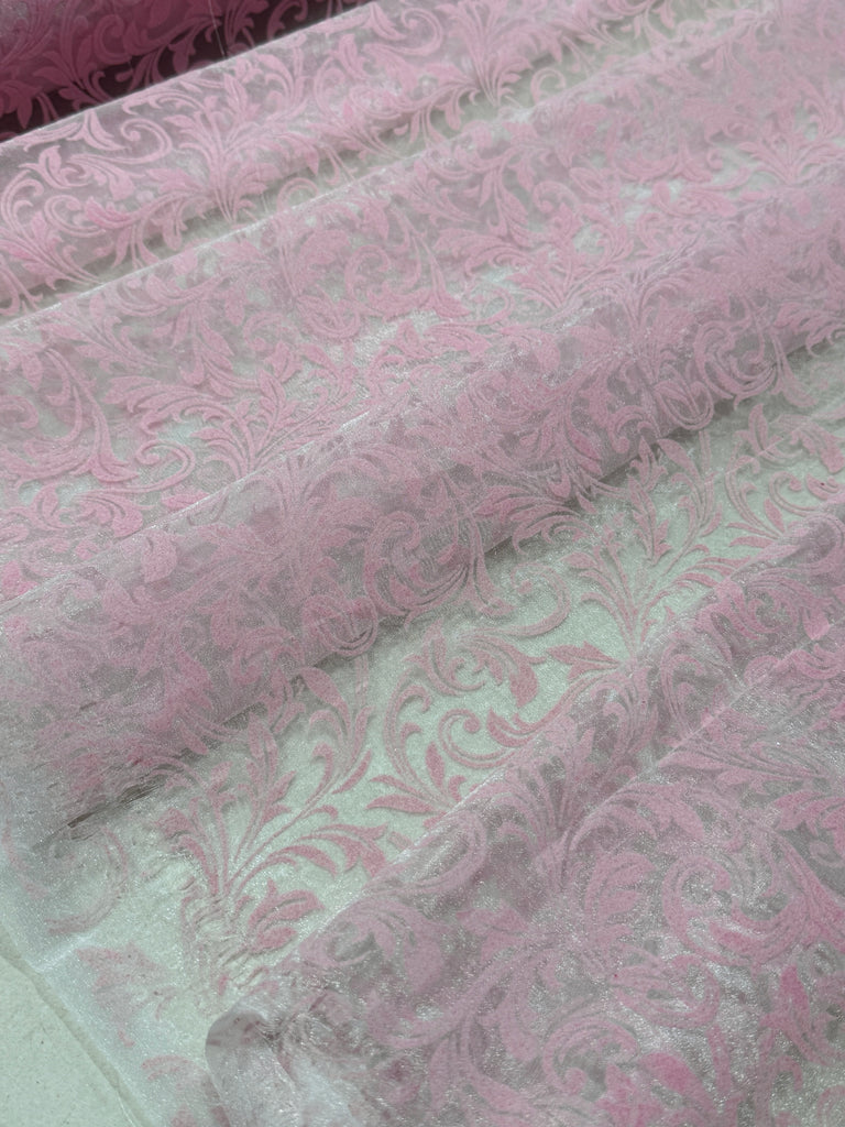 Organza Estampada Con Velvet