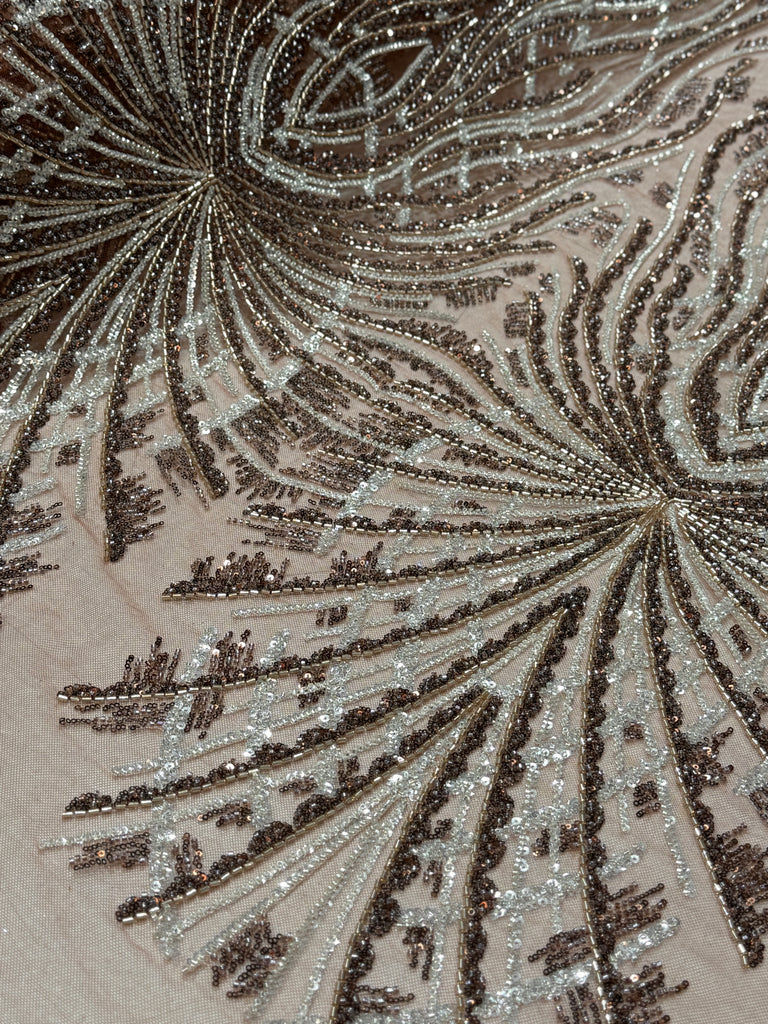 Tul Bordado Con Pedreria "Marcela"