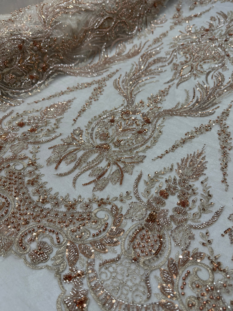 Tul Bordado Con Pedreria Y Lentejuela "Blair"