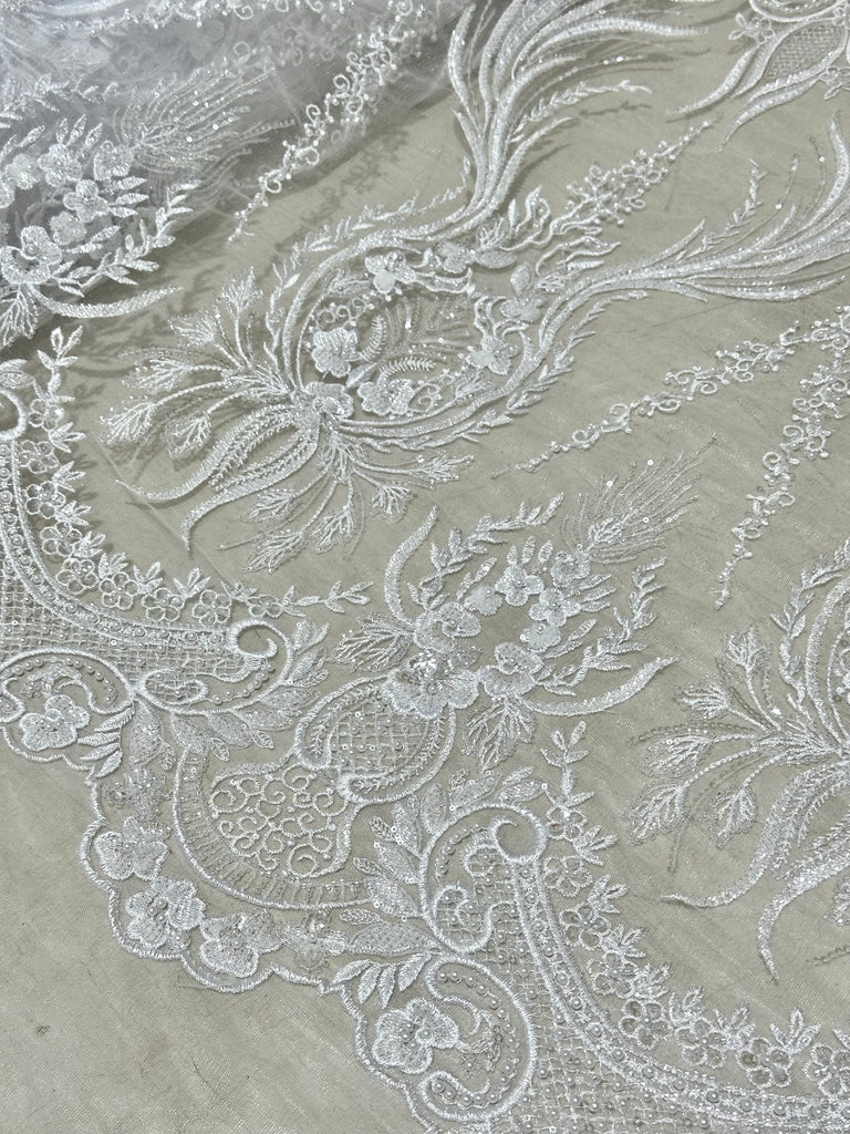 Tul Bordado Con Pedreria Y Lentejuela "Blair"