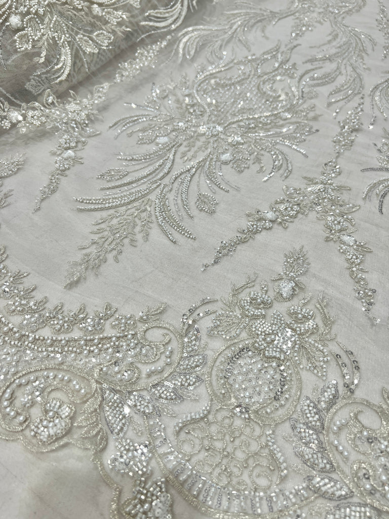 Tul Bordado Con Pedreria Y Lentejuela "Blair"