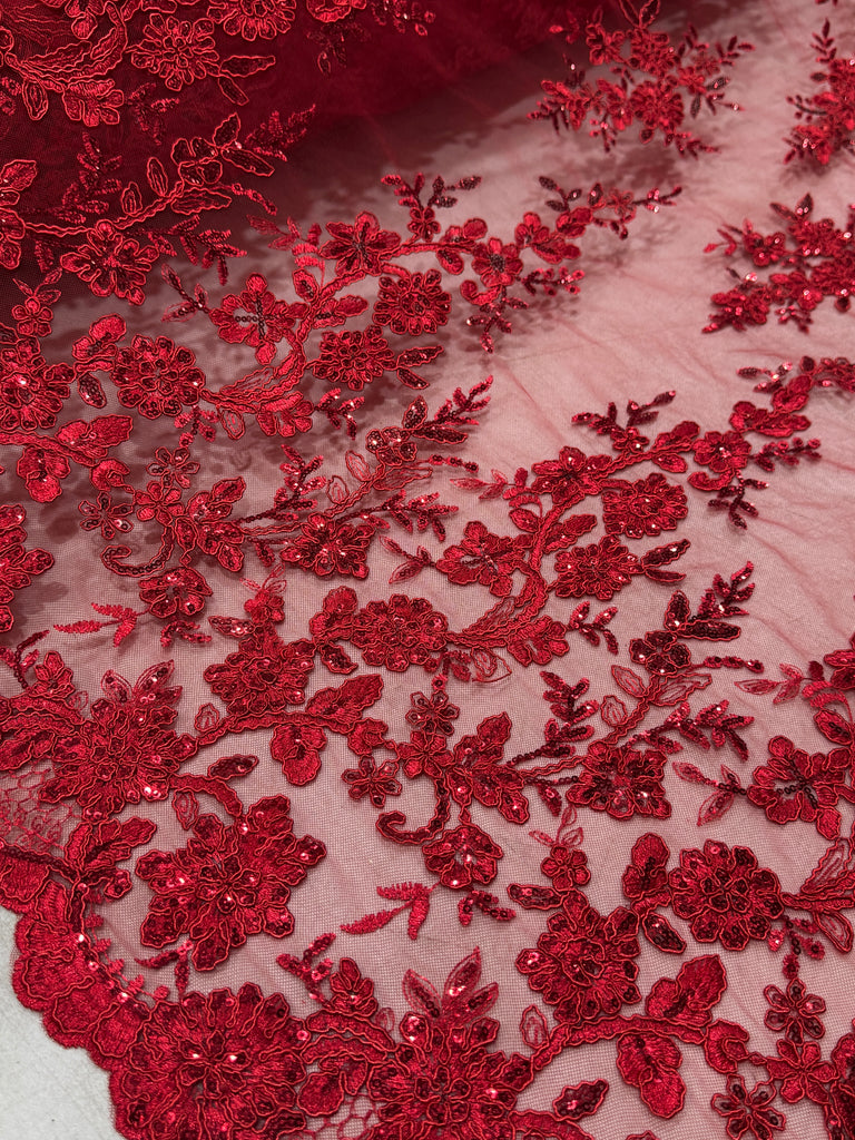 Tul Bordado Con Lentejuela "Sidney"