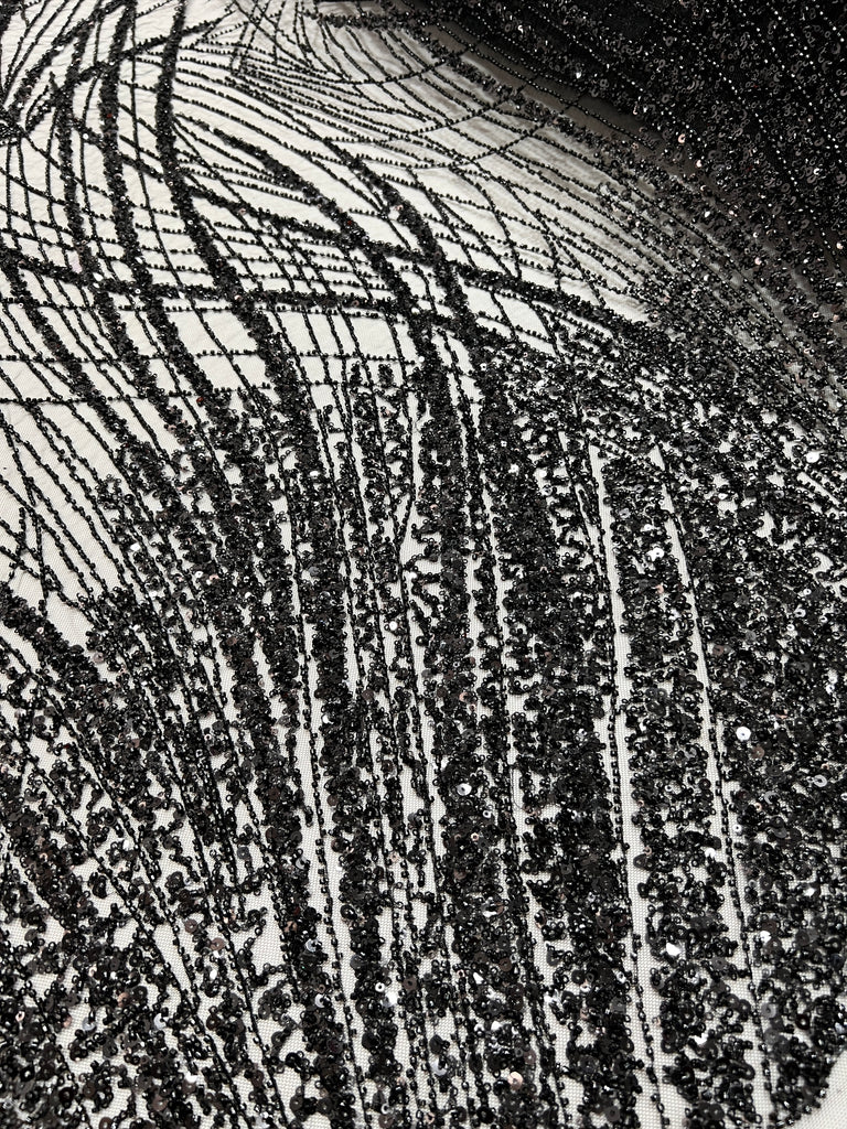 Tul Bordado Lentejuela Y Pedreria "Cirilla"