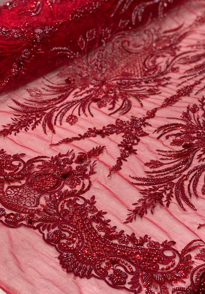 Tul Bordado Con Pedreria Y Lentejuela "Blair"