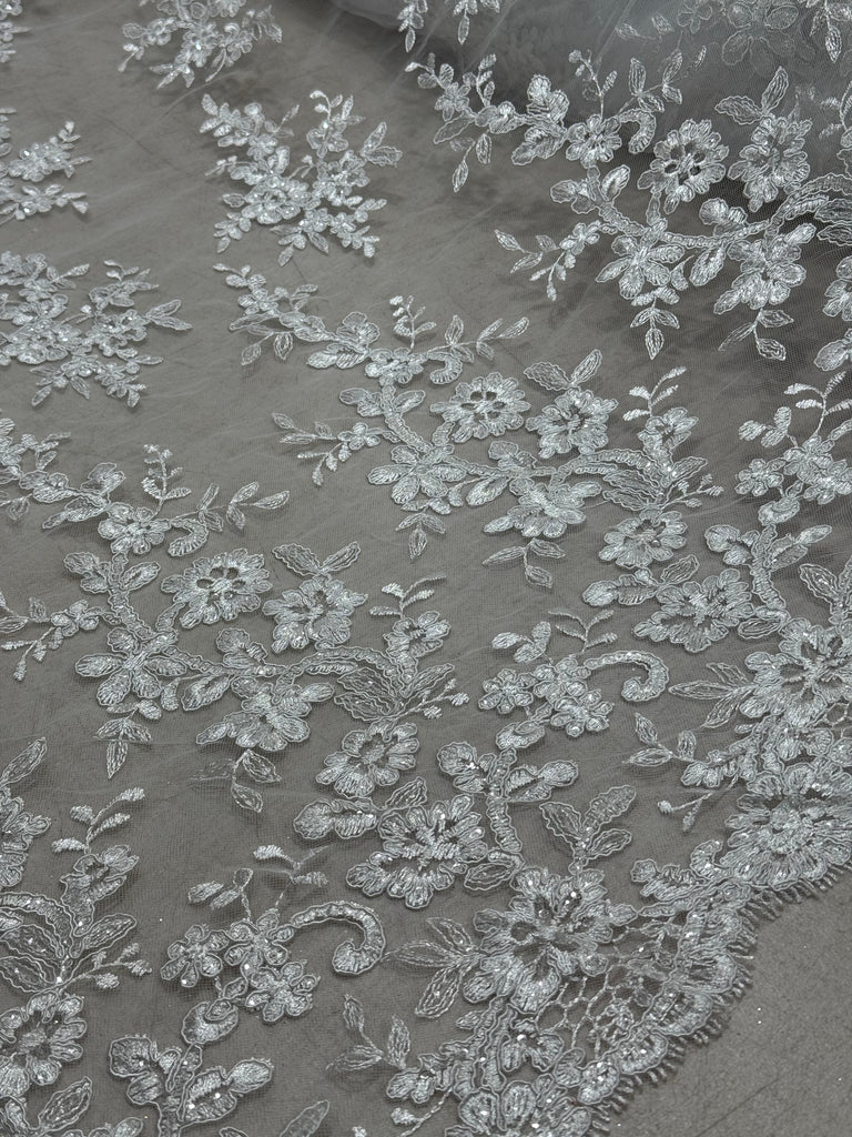 Tul Bordado Con Lentejuela "Isabela"