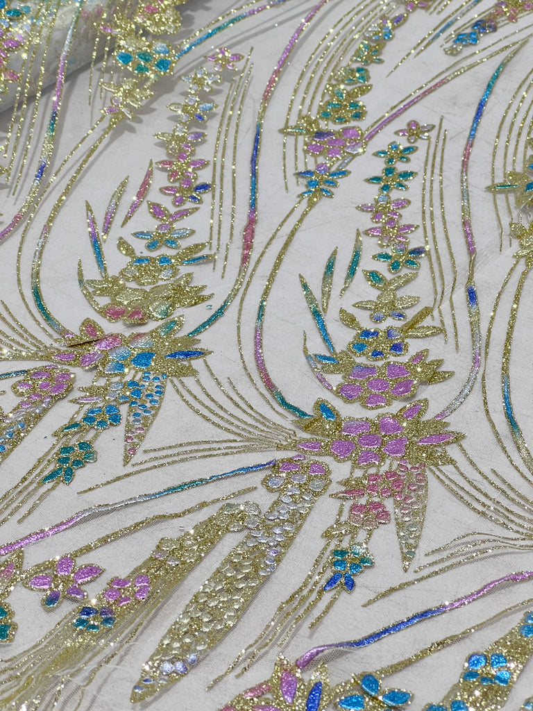 Tul Glitter De Diseño Multicolor "Fantasia"