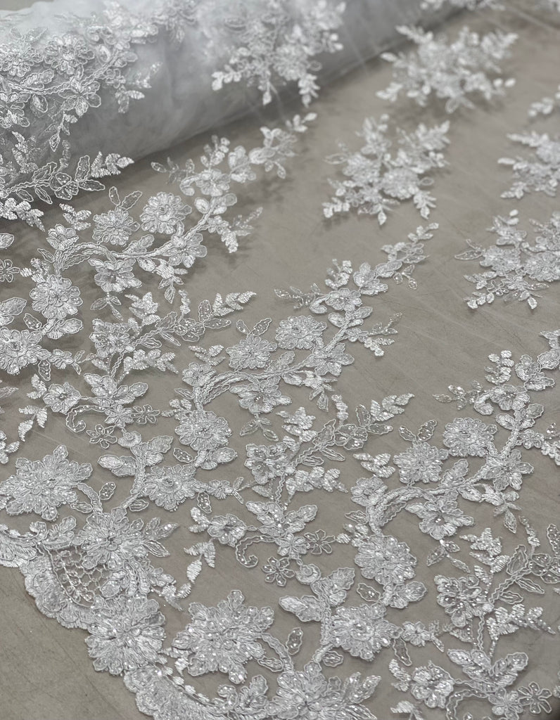 Tul Bordado Con Lentejuela "Sidney"
