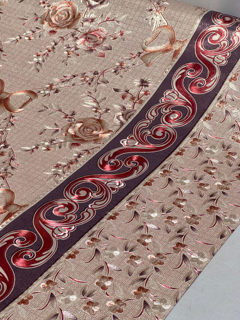 Tela De Mantel Plastificado Acabado Metálico