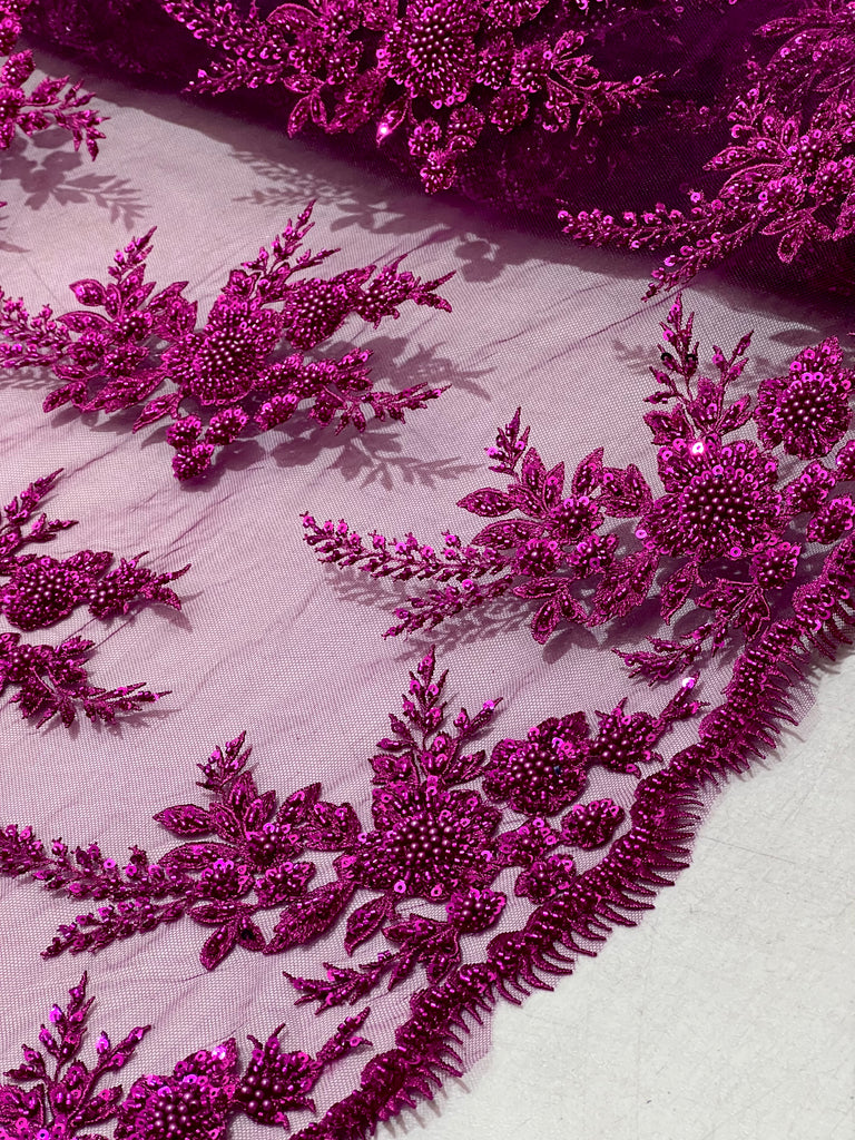 Tul Bordado Con Pedreria "Karla"