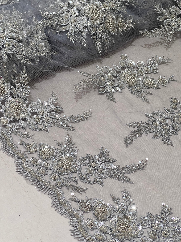 Tul Bordado Con Pedreria "Karla"