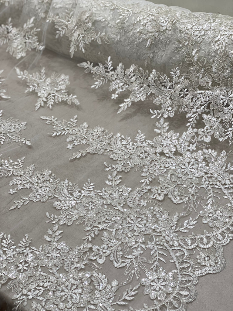 Tul Bordado Sin Pedreria "Idalia"