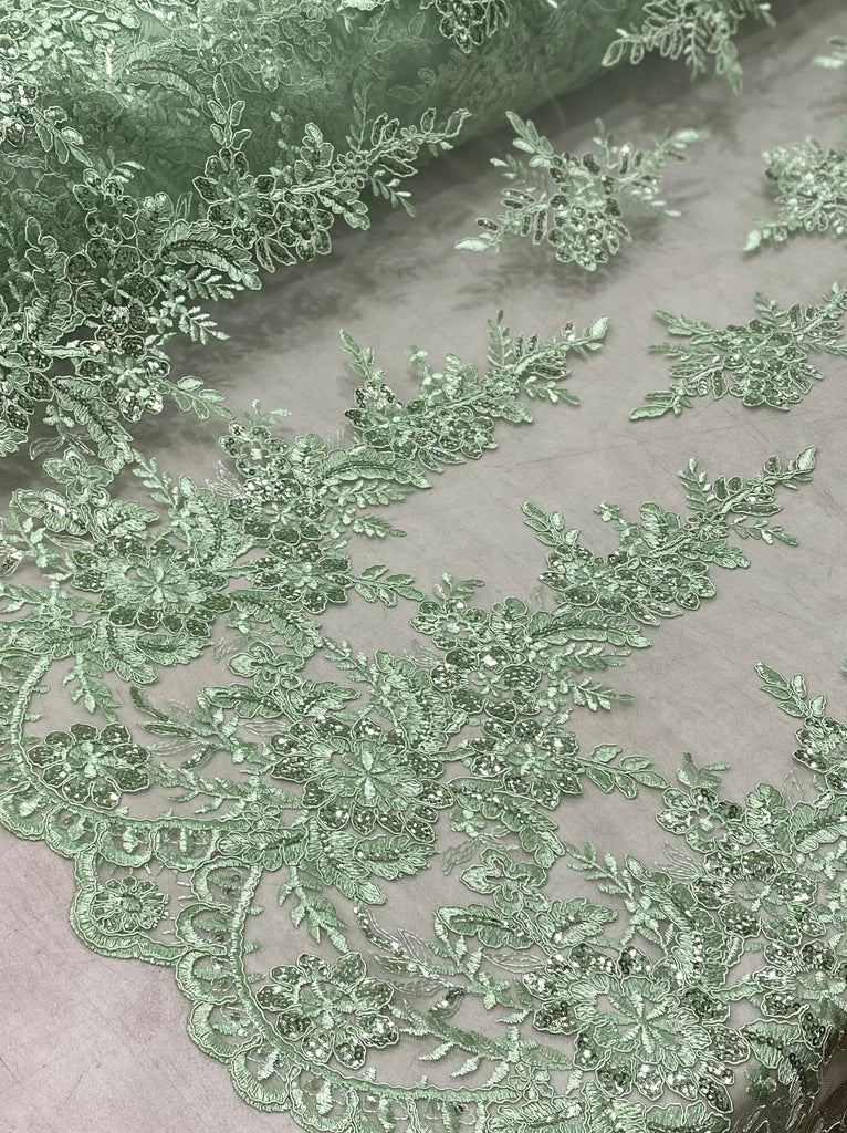 Tul Bordado Sin Pedreria "Idalia"