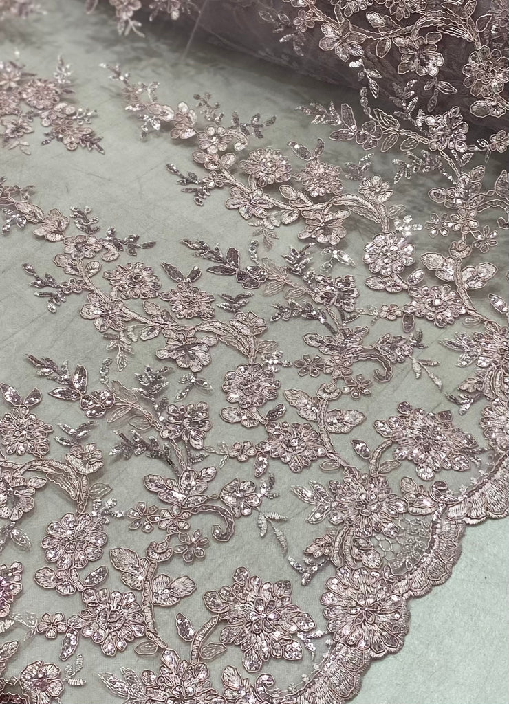 Tul Bordado Con Lentejuela "Sidney"